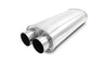 Vibrant 10539 Streetpower Oval Muffler 3.0in Dual Inlet/Outlet 18in Body Length