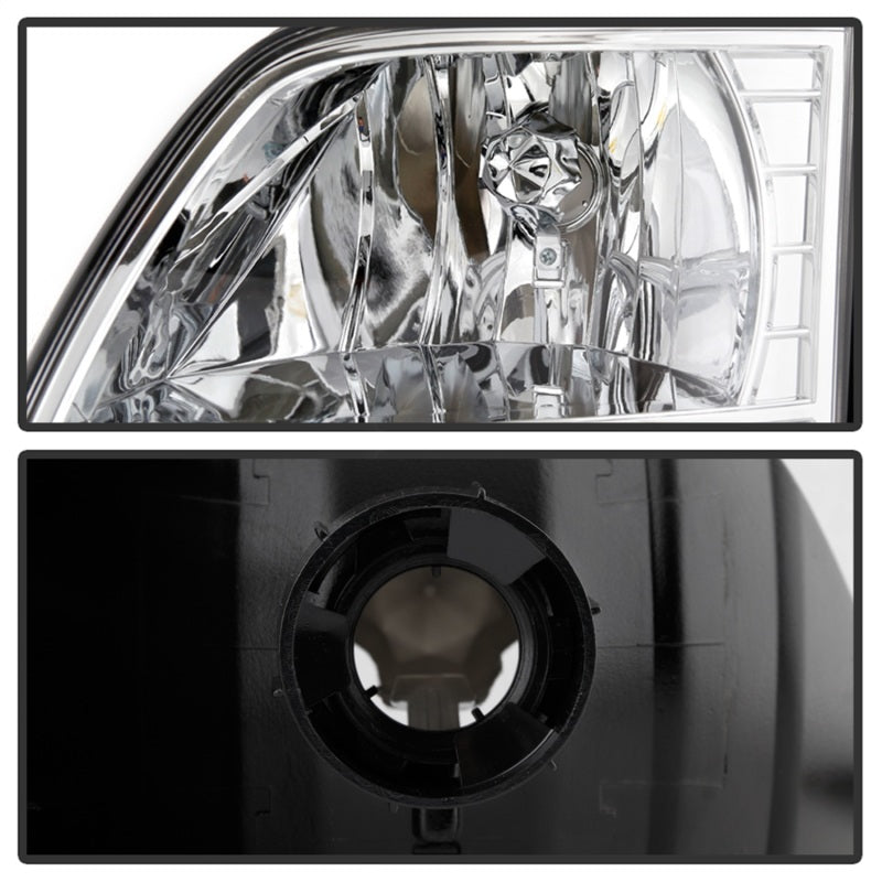 5014191 Xtune fits Ford 97-03 F150 Crystal Headlights w/ Clear LED Corners Chr