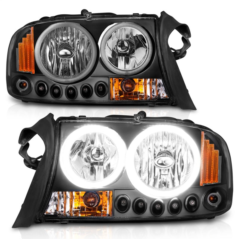 ANZO 111085 1904 fits Dodge 97-20 Dakota Crystal Headlights Black 1pc