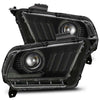 AlphaRex 880118 fits Ford 10-12 Mustang LUXX LED Proj Headlights Plank Style Al