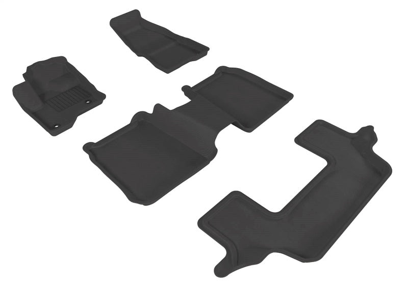 3D MAXpider 2023-2024 fits Honda HR-V Kagu 2nd Row Floormats - Black