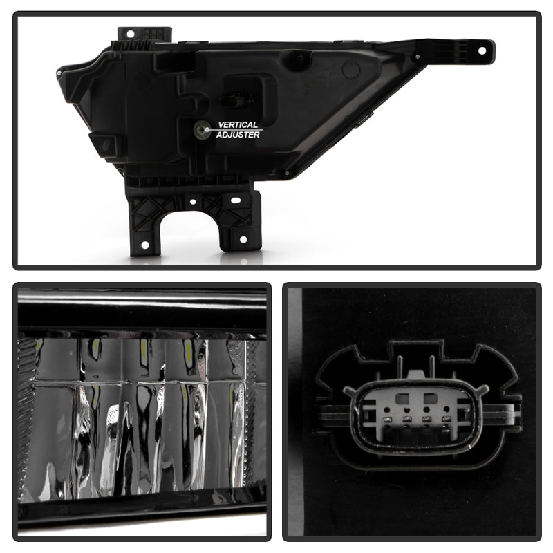 SPYDER 9052255 21-23 fits Ford F150 OEM Style Full LED Fog Lights w/ Switch