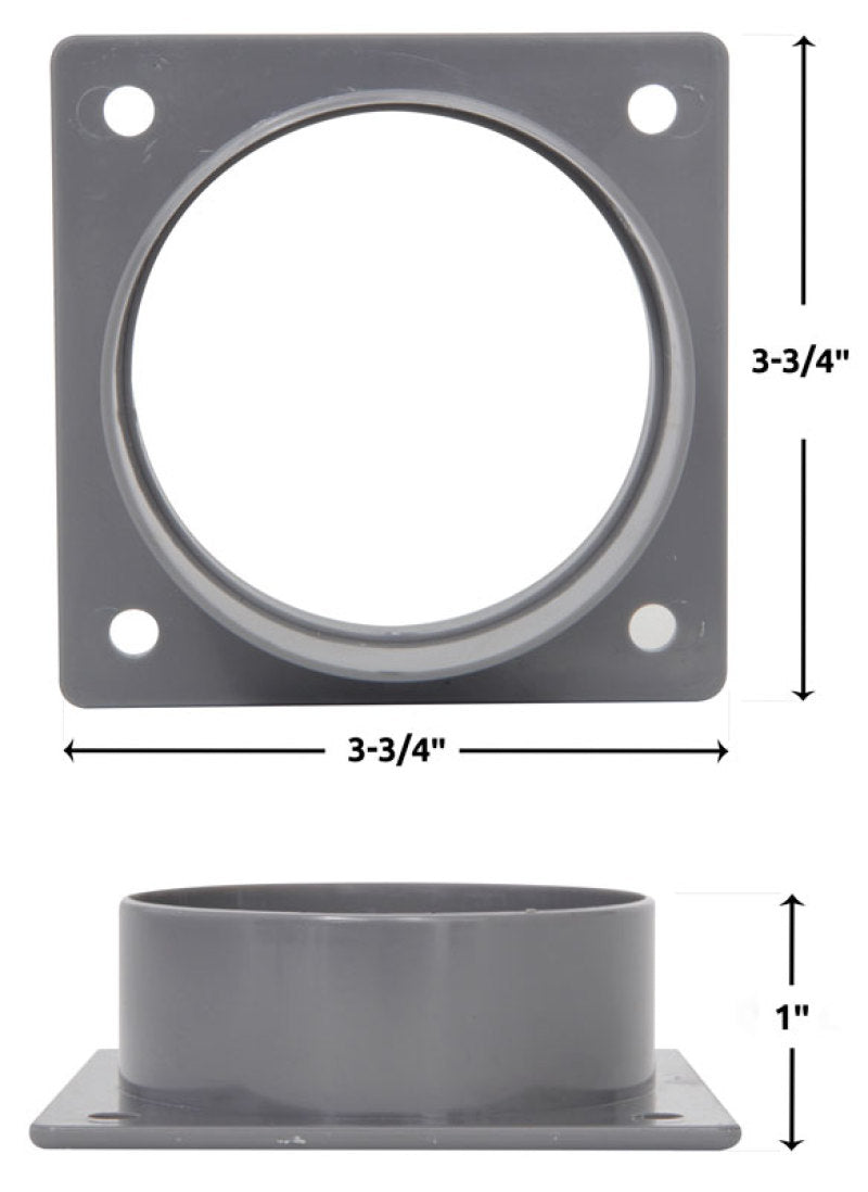 Spectre 8148 Air Duct/Intake Tube Mounting Plate 3in. Outlet