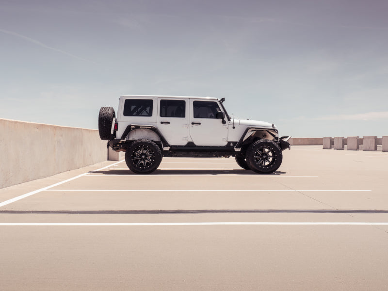 Road Armor 507AFR0B 07-18 fits Jeep Wrangler JKU 4DR Stealth Rear Fender Flare Body Armor - Tex Blk