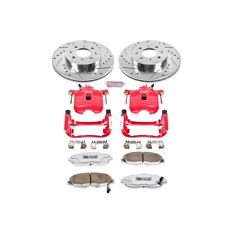 PowerStop KC692 fits Acura Integra Front Z26 Street Warrior Brake Kit w/Calipers