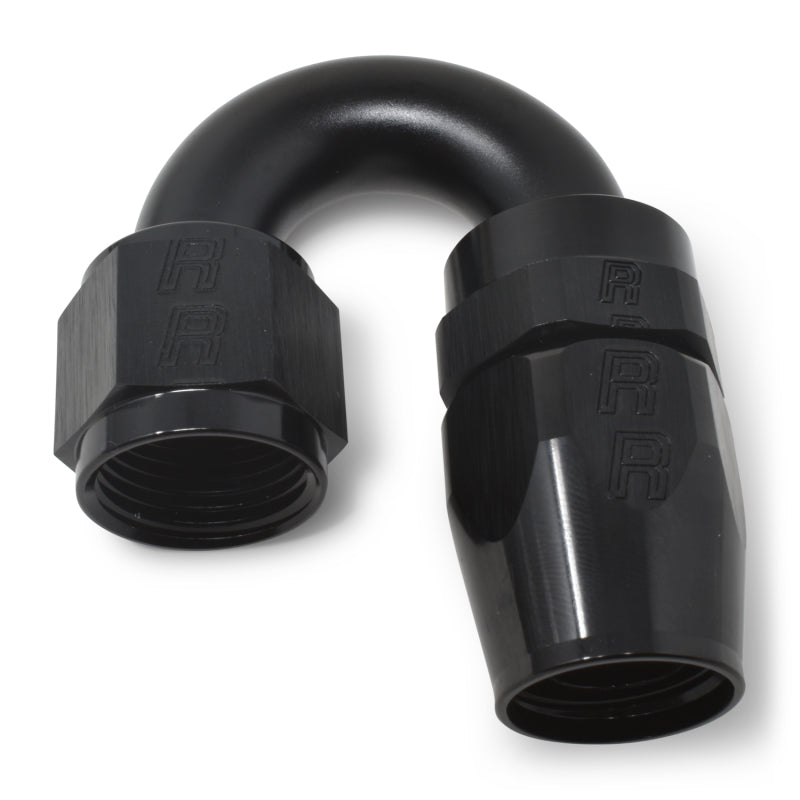 Russell 613525 Performance -10 AN Black 180 Degree Full Flow Swivel Hose End