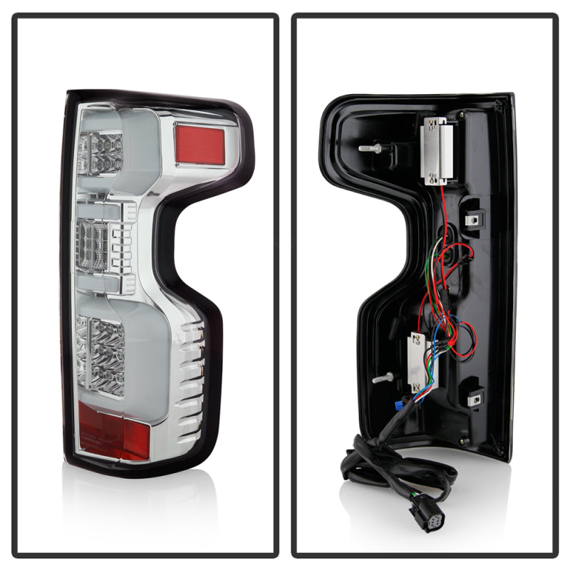 Spyder 5087263 fits Chevy 19-20 Silverado LED Tail Light Chrome ALT-YD-CS19HAL-