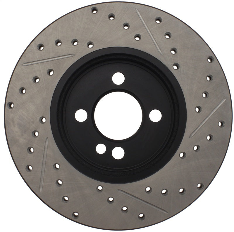 Stoptech 127.34101R Slotted & Drilled Sport Brake Rotor 07-13 Mini Cooper
