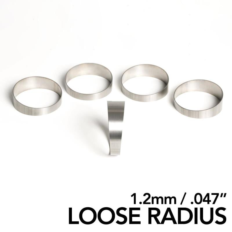 Ticon 109-03201-0004 Industries 1.25in 45 Degree 2.2D/2.75in CLR LR 1.2mm/.047in Wall Titanium Pie Cuts - 5pk