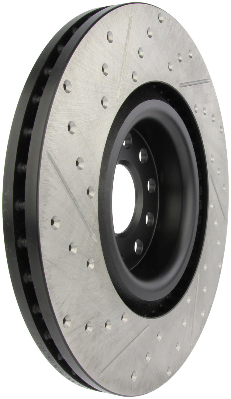 Stoptech 127.33112L 09 fits VW Passat CC / 06-09 Passat Slotted & Drilled Left Front Rotor