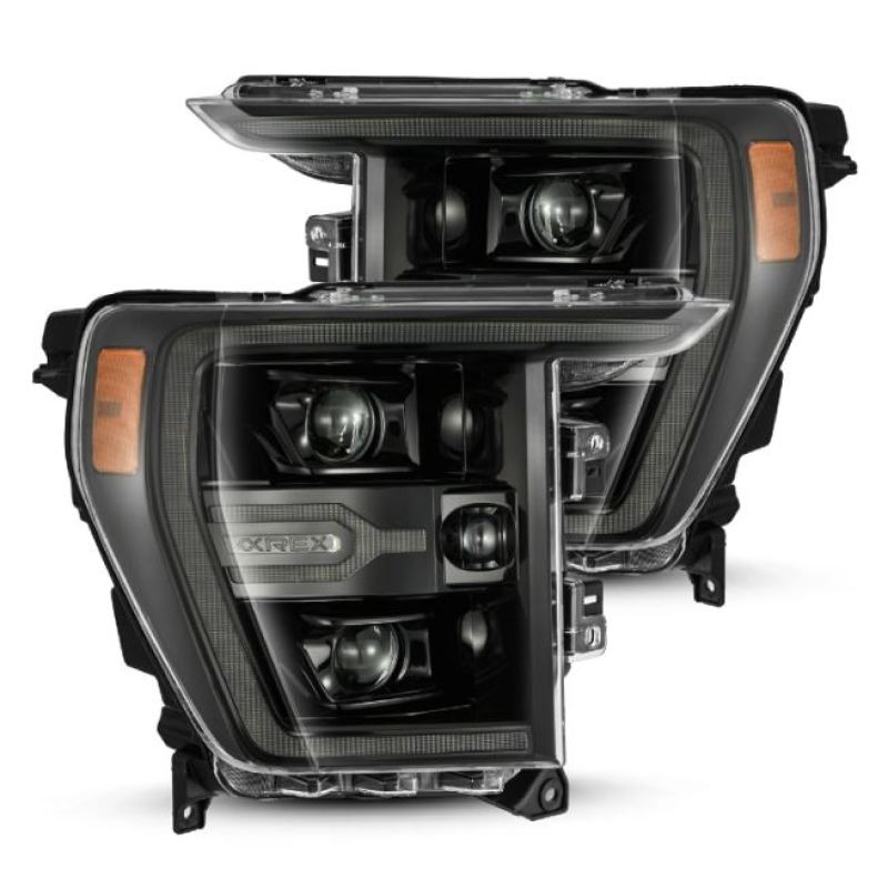 AlphaRex 880169 fits Ford 21-22 F150 Luxx-Series Projector Headlights Alpha-Bla
