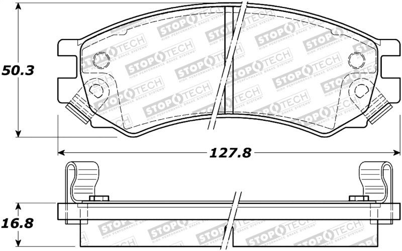 Stoptech 308.0507 Street Brake Pads - Front