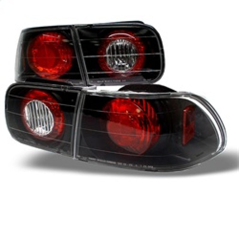 Spyder 5004581 fits Honda 92-95 Civic 2/4DR Euro Style Tail Lights Black ALT-YD