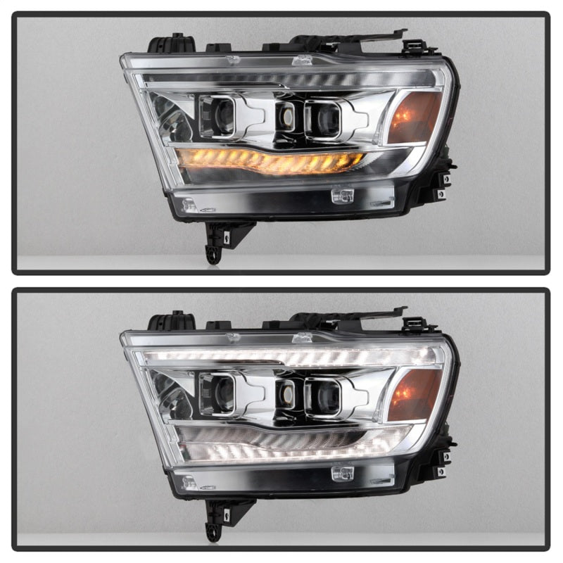 Spyder 5087409 fits Dodge 19-20 Ram Halogen Model Projector Headlights Chrome P