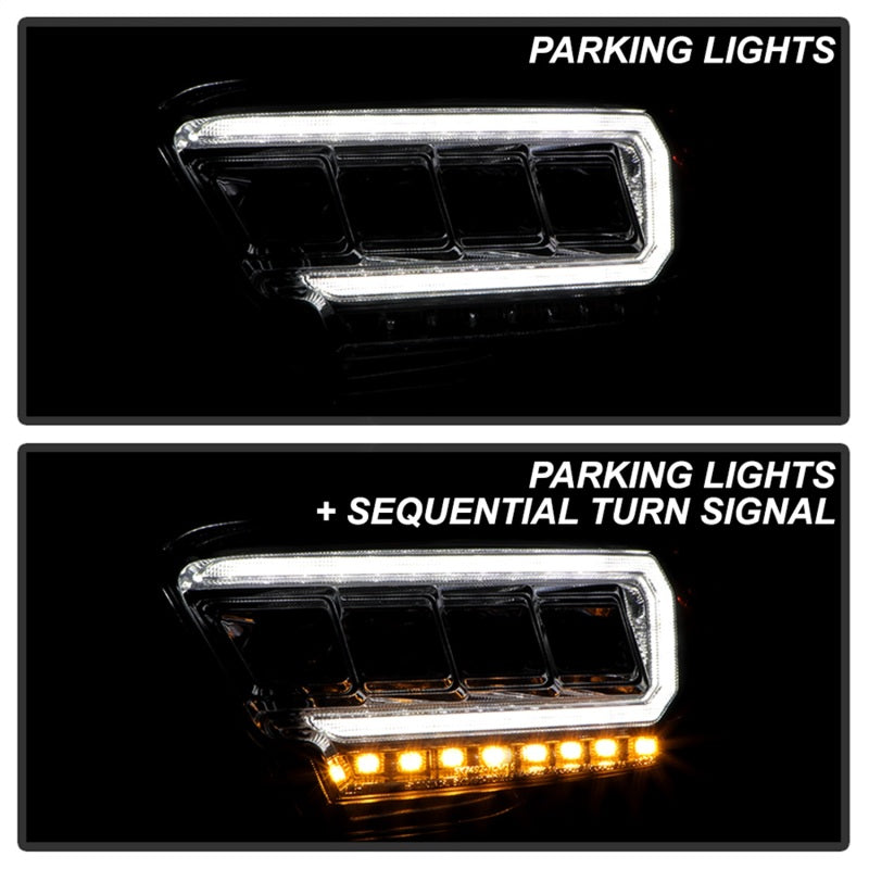 Spyder 5088369 fits Toyota 16-20 Tacoma Halogen Model Only High-Power LED Headl