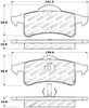 Stoptech 309.0791 Sport Brake Pads w/Shims and Hardware