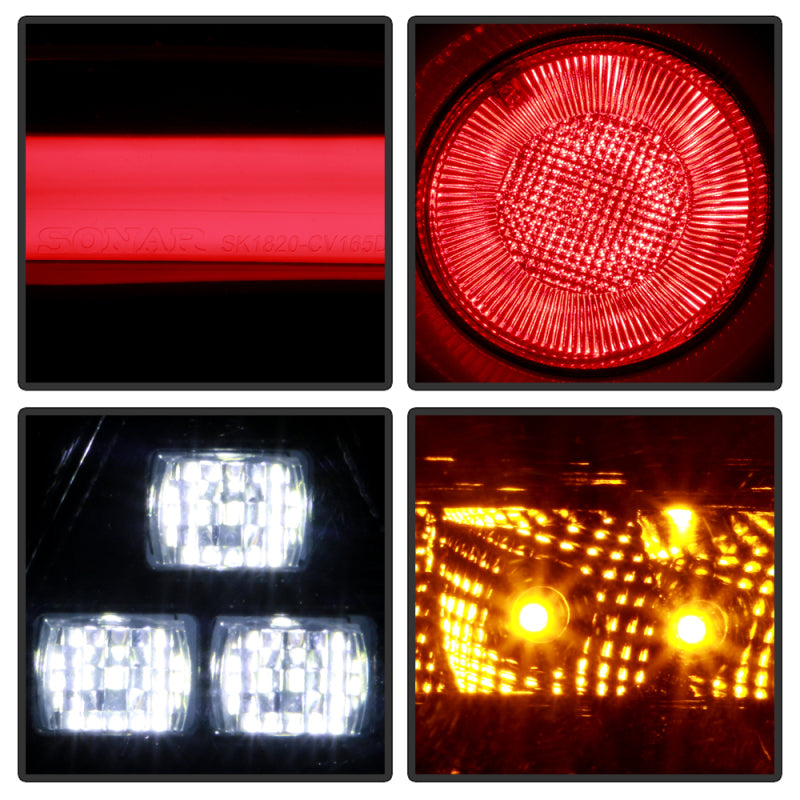 Spyder 5088819 fits Honda 16-19 Civic 5 Door Hatchback Light Bar LED Tail Light