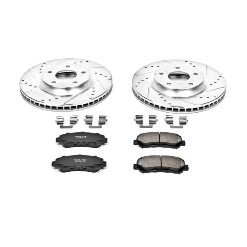 PowerStop K4724 fits Nissan 08-14 Rogue Front Z23 Evolution Sport Brake Kit