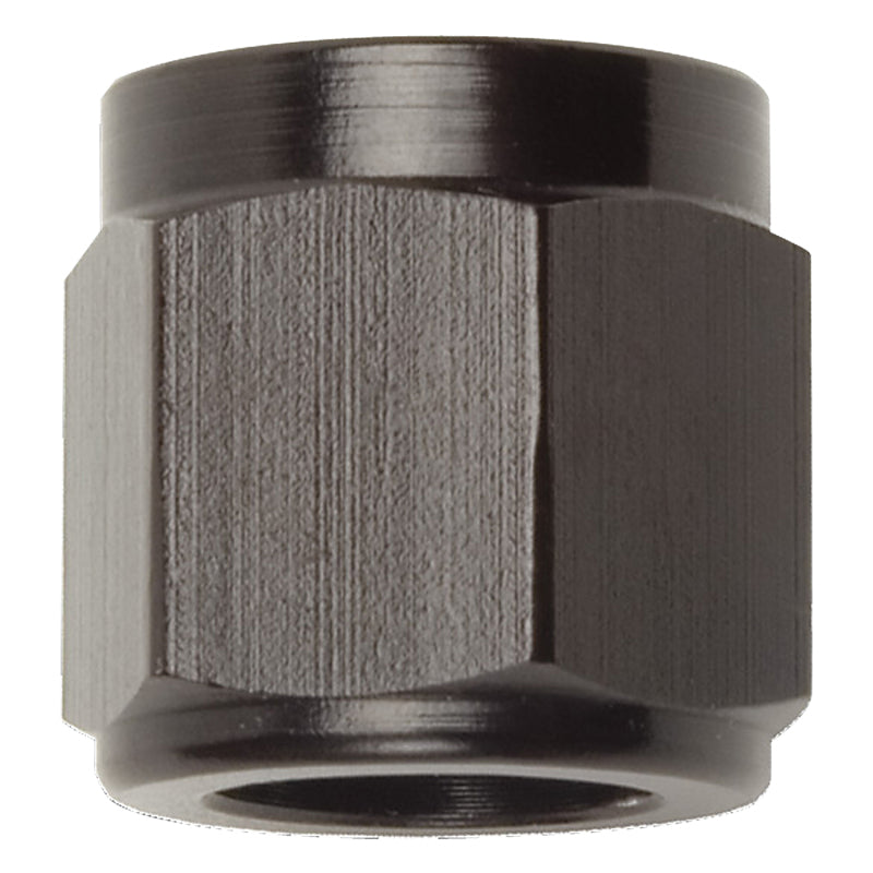 Russell 660563 Performance -4 AN Tube Nuts 1/4in dia. (Black) (6 pcs.)