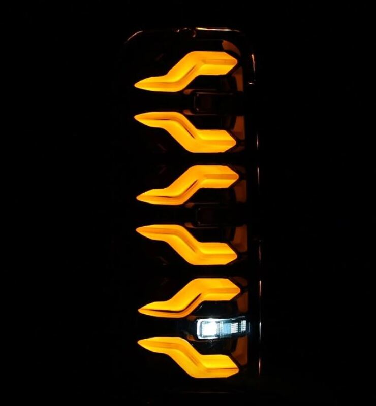 AlphaRex 658005 87-96 fits Ford Bronco/F-150 Luxx-Series LED Tail Lights - Bl