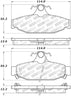 Stoptech 308.0413 Street Touring Brake Pads