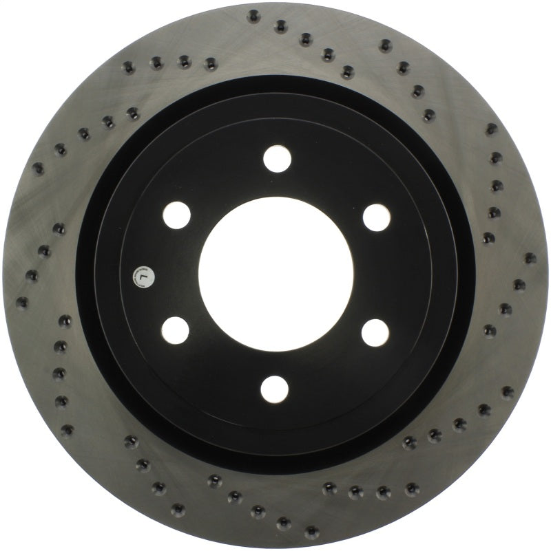 Stoptech 128.65153L 2019 Ford Raptor w/ Electronic Parking Brake Sport Cross Drilled Left Rear Rotor