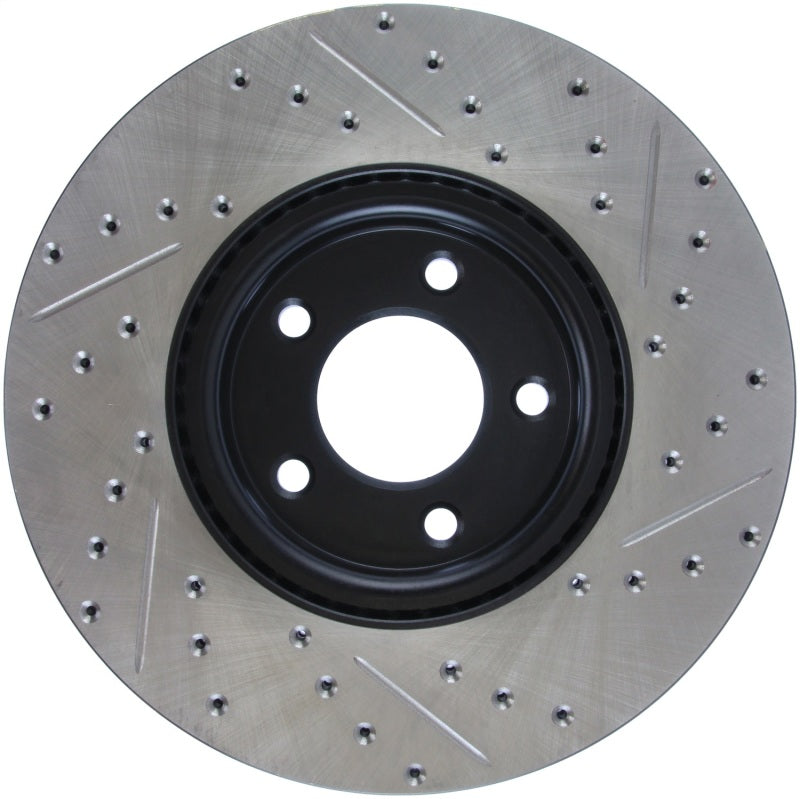 Stoptech 127.45078R 07-09 Mazda 3 Right Front Slotted & Drilled Rotors