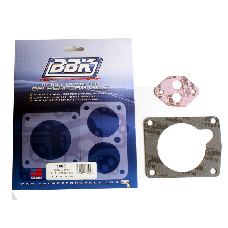 BBK 1605 Mustang 5.0 65 70mm Throttle Body Gasket Kit