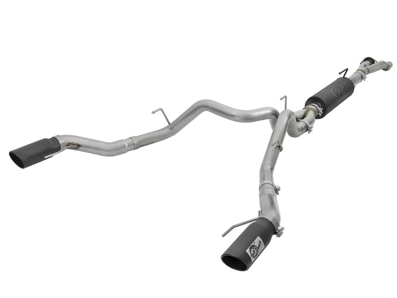 AFE 49-33094-B orce-Xp 3in to 3-1/2in 304 SS Cat-Back Exhaust w/Black Tip 17-18