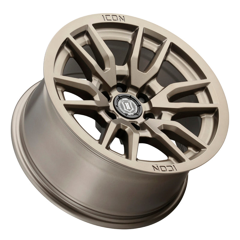 ICON 2417858357BR Vector 6 17x8.5 6x5.5 25mm Offset 5.75in BS 93.1mm Bore Bronze Wheel