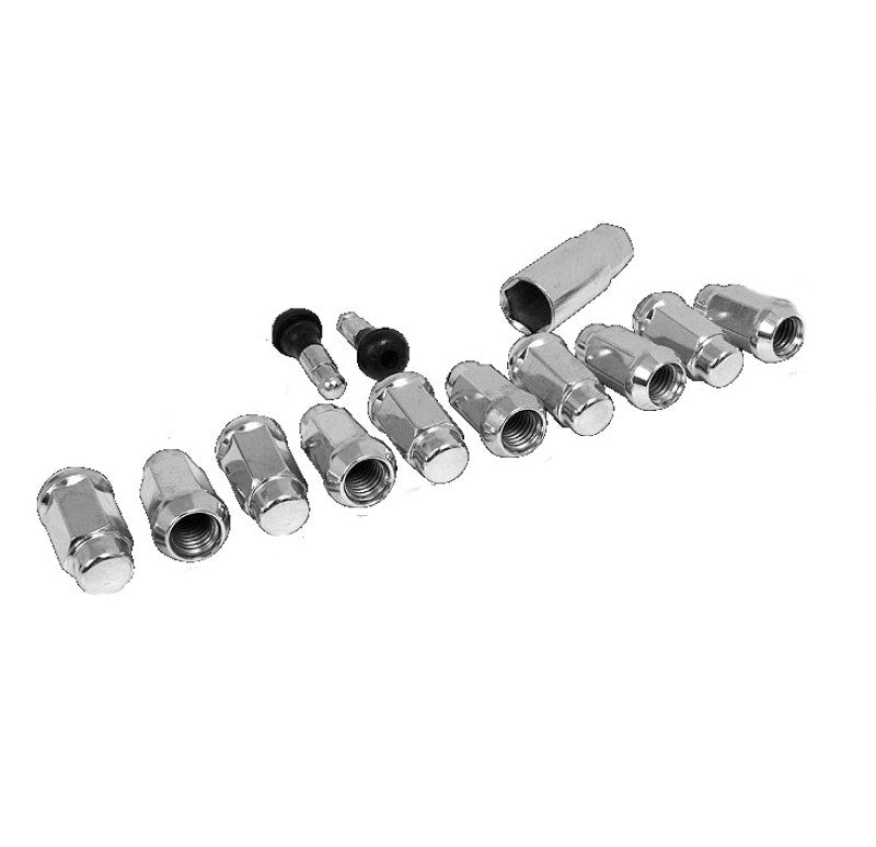 Race Star 602-2428-10 14mmx1.50 Acorn Closed End Deluxe Lug Kit - 10 PK