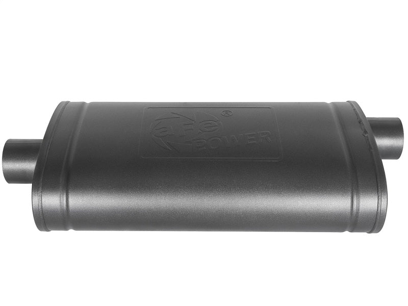 AFE 49M00016-B orce-Xp 409 SS Muffler w/ Black Finish 3in Center/Offset 22in L