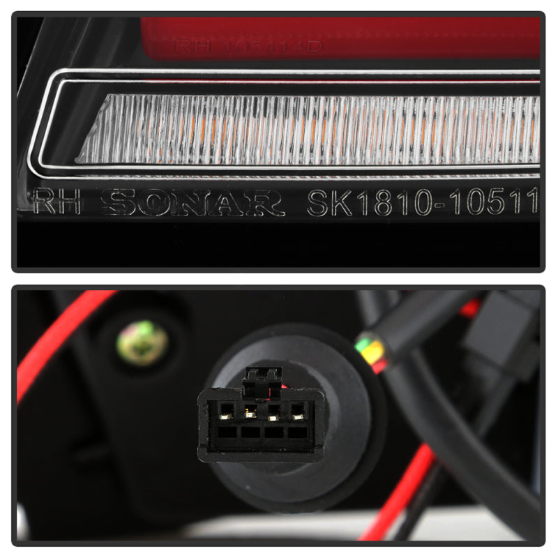 Spyder 5088512 fits BMW 11-17 5 Series F10 F18 M5 Sequential Turn Signal LED Ta
