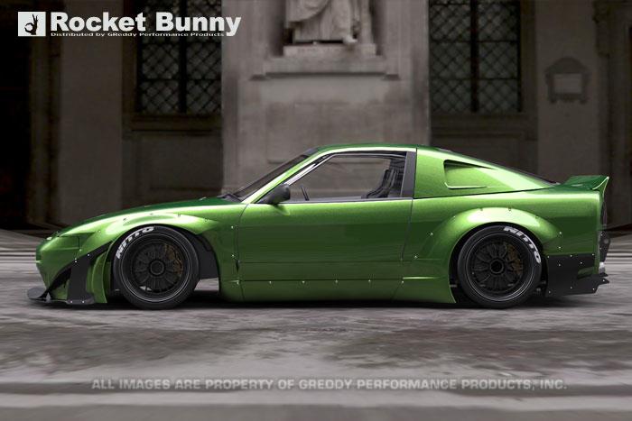 GReddy 17020385 RPS13 V2 Rocket Bunny Aero Side Skirts Only