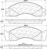 Stoptech 309.0411 Sport Brake Pads w/Shims - Front