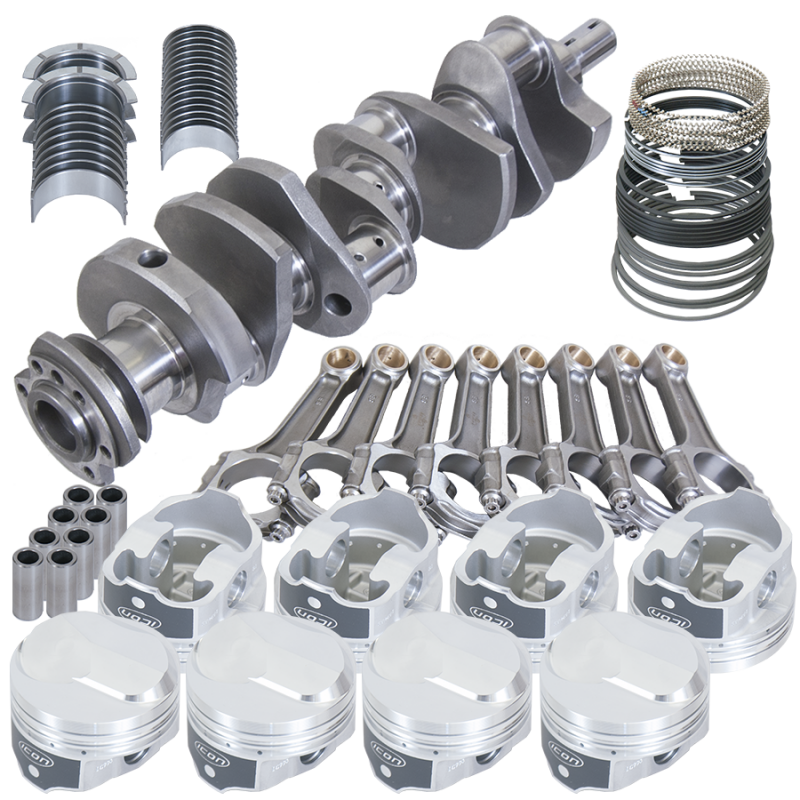 Eagle 18325030 fits Chevy 454 4.000in Crank 6.135in I-Beam Rods 38cc Dome 4.280in Pistons Rotating Assembly