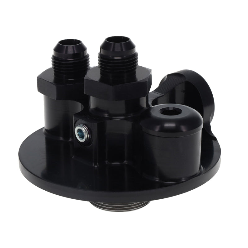 Peterson Fluid Systems 09-1396 Remote Filter Mount 1-1/2in -16AN Thread -10AN Fittings