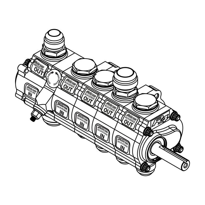 Peterson Fluid Systems 1152798 R4 5-Stage Oil Pump - BH - HV - Rear Drive