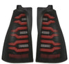 AlphaRex 690080 03-09 fits Toyota 4Runner LUXX-Series LED Tail Lights- Black/