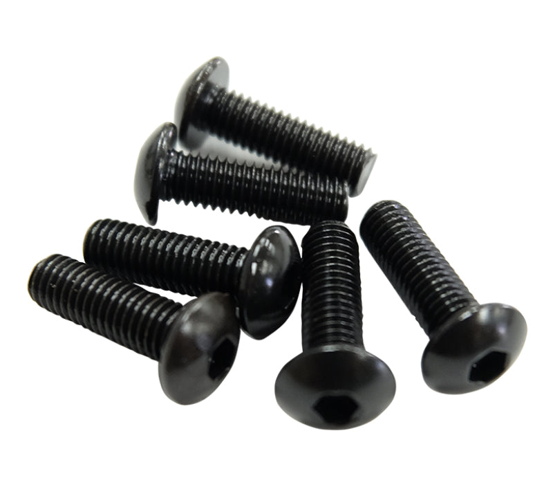 NRG SWS-100BK Steering Wheel Screw Upgrade Kit (Flat) - Black
