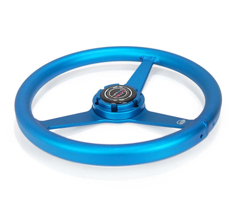 NRG RST-071-BL RST-071-BL Aluminum Steering Wheel 330mm - Heritage Solid Spoke