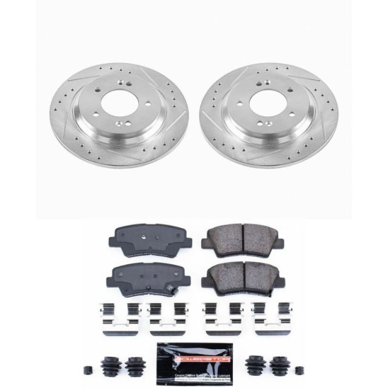 PowerStop K6985 2015 fits Hyundai Sonata Rear Z23 Evolution Sport Brake Kit