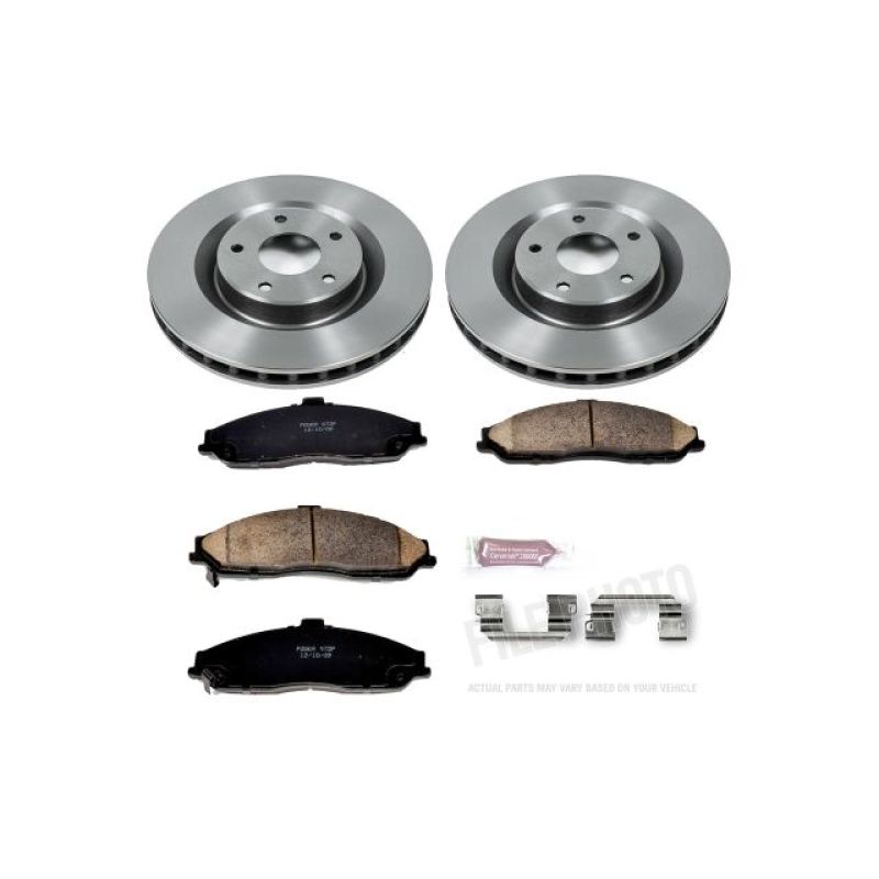 PowerStop KOE1417 fits Cadillac 05-07 XLR Front Autospecialty Brake Kit