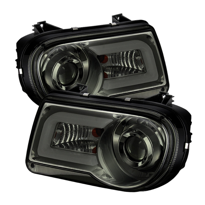Spyder 5075673 fits Chrysler 05-10 300C Projector Headlights LED DRL Smoke High