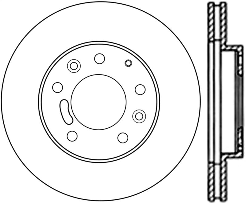 Stoptech 120.45045CRY Centric Mazda Premium Brake CryoStop Rotor