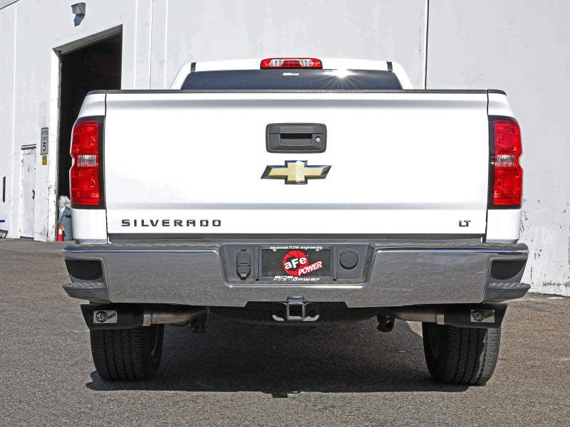 AFE 49-34132-B XV 3in 304 SS Cat-Back Exhaust w/ Cutout 14-19 fits GM Trucks 4