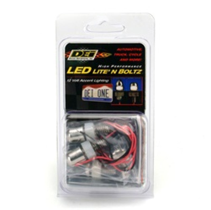 DEI 30309 LED LiteN Boltz LED LiteN Boltz License Plate Lighting Kit - Dome Hea