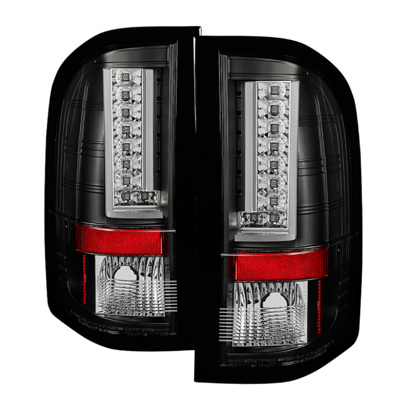 Spyder 5081766 fits Chevy 07-13 Silverado Version 2 LED Tail Lights - Black ALT