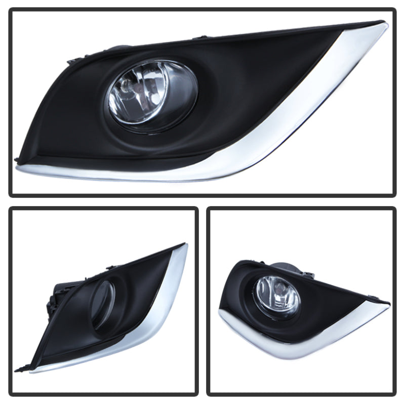Spyder 5080240 fits Nissan versa 2015+ OEM Fog Lights w/Switch Clear FL-NV2015-
