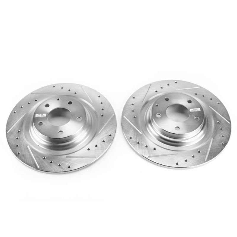 PowerStop fits Mazda 16-18 CX-9 Rear Evolution Drilled & Slotted Rotors - Pair